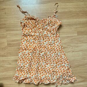 Princess Polly Orange Floral Dress